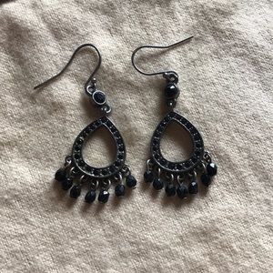 Carolee Black Dangle Earrings